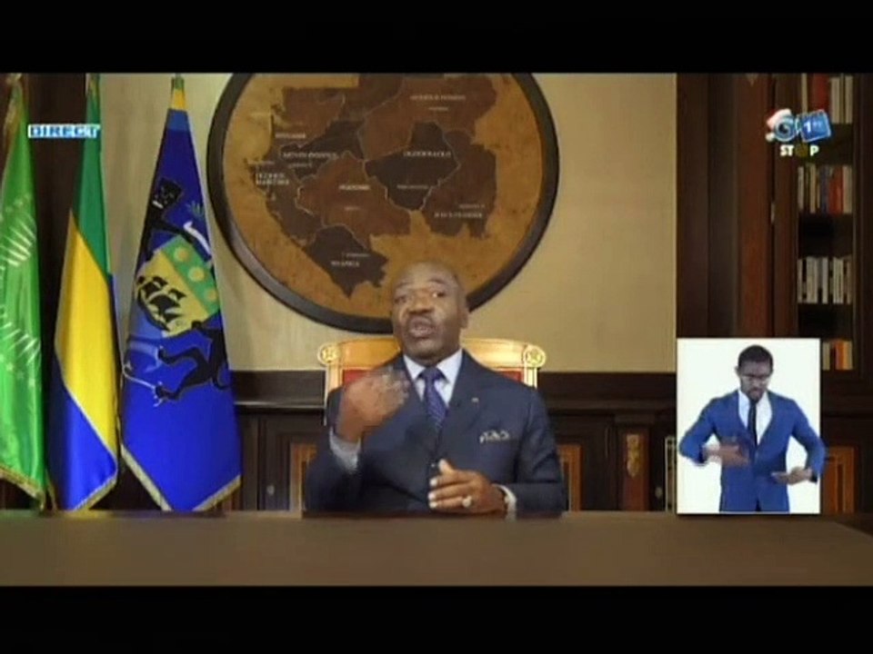 RTG / Discours à la nation du Président de la République, chef de l’État, Sem Ali Bongo