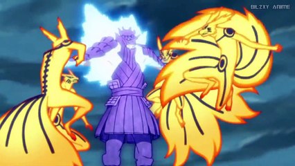 Naruto Is Able To Hold Amaterasu Using The Kyuubi Chakra - Final Battle Naruto vs Sasuke Full Fight!