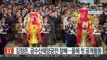 김정은, 신년 첫날 금수산태양궁전 참배…올해 첫 공개활동