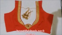 Beautiful new model blouse back neck design cutting and stitching step by step in hindi