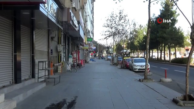 Yeni yılın ilk gününde Diyarbakır’da cadde ve sokaklar boş kaldı