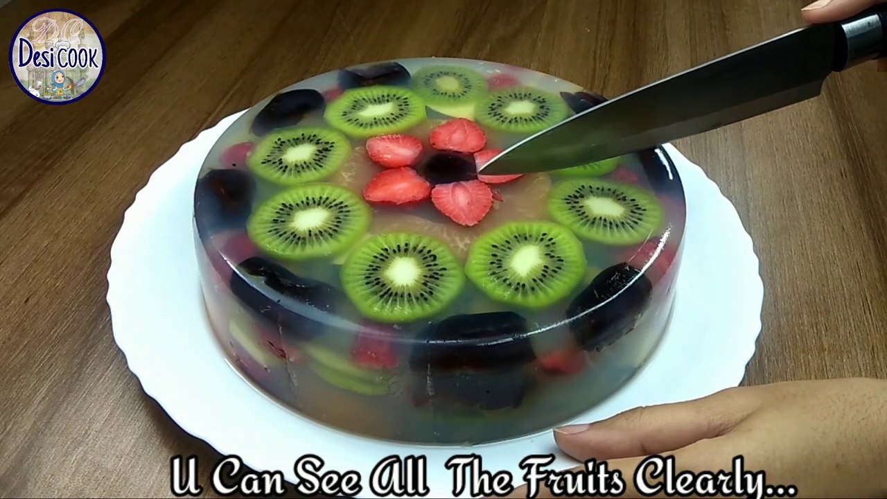 How to make Agar Jelly Fruit Cake Recipe