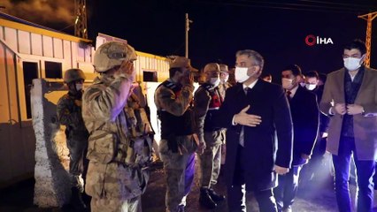 Vali Makas, yeni yıla güvenlik güçleriyle girdi