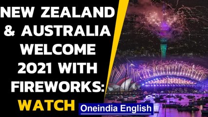 New Zealand and Australia welcome New Year with amazing fireworks: Watch|Oneindia News