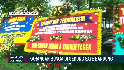 Pasca Kegiatan FPI Dilarang, Deretan Karangan Bunga Hiasi Gedung Sate hingga Markas TNI-Polri