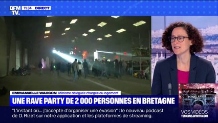 Rave-party en Bretagne: la ministre Emmanuelle Wargon dénonce "un comportement totalement irresponsable"
