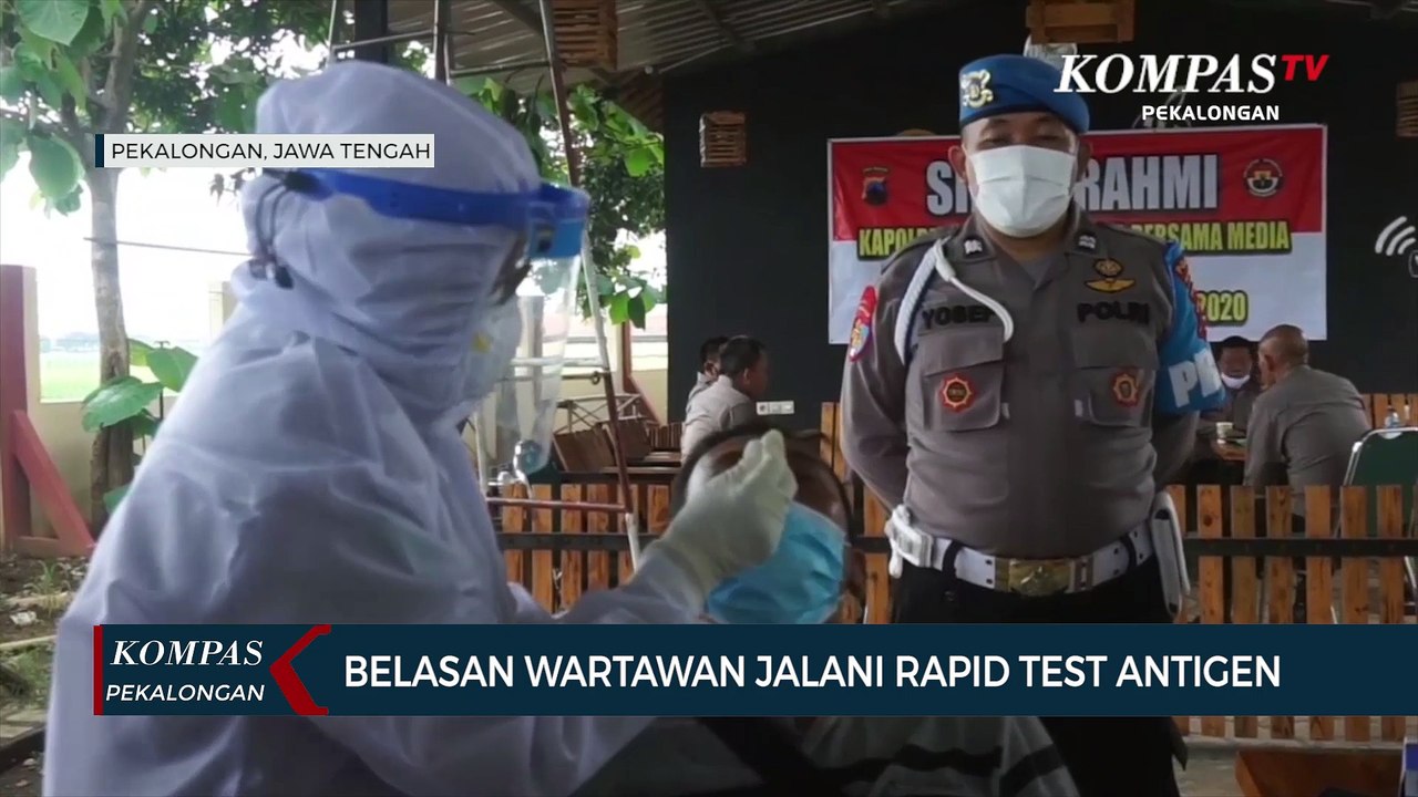 Belasan Wartawan Jalani Rapid Test Antigen