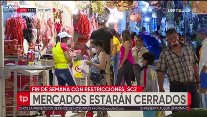 Población cruceña se abastece en este inicio de año; sábado y domingo los mercados estarán cerrados