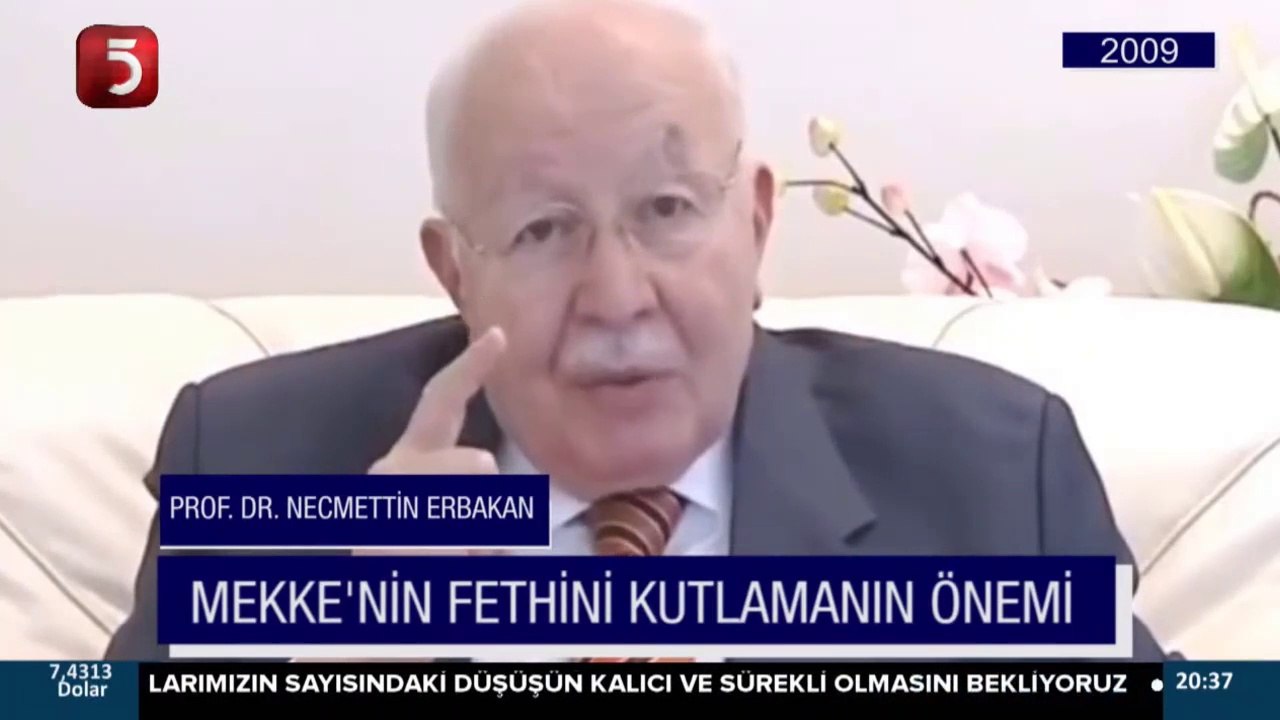 Necmettin Erbakan'ın Mekke'nin Fethi İçin Yaptığı Konuşması - 2009