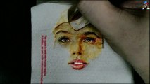 GAL GADOT WW84 -- DRAW WONDER WOMAN ON A TISSUE PAPER