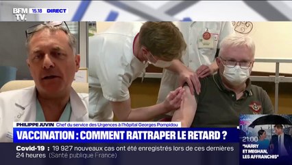 Vaccination: pour Philippe Juvin, 'il faut accélérer réellement, et pas simplement dans la communication"