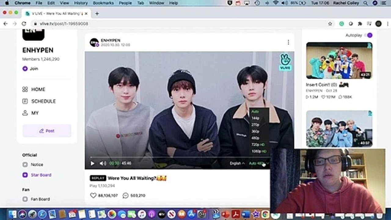 REACTION | ENHYPEN'S ELEVENTH VLIVE LIVESTREAM WITH SUNOO, HEESEUNG & SUNGHOON PART 1