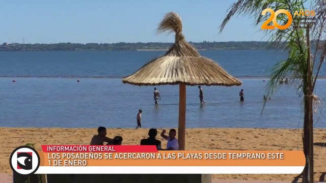 Los posadeños se acercaron a las playas desde temprano este 1 de enero