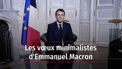 Les vœux minimalistes d'Emmanuel Macron