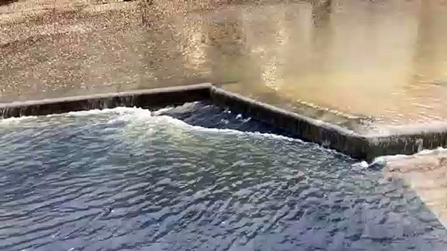 Les rues de Tartas inondées