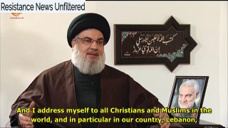 Nasrallah wishes a Merry Christmas and a Happy New Year to all Christians & Muslims