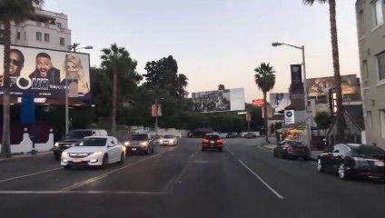 Los Angeles 4K - Sunset Strip - Driving Downtown USA