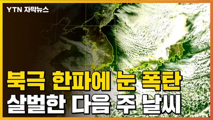 [자막뉴스] 절정의 북극한파에 눈 폭탄...다음 주 날씨 예보 / YTN