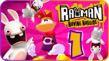 Rayman Raving Rabbids Walkthrough Part 1 (PS2, Wii, X360) No Commentary