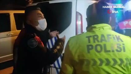 'Dur' ihtarına uymayan sürücü ortalığı birbirine kattı
