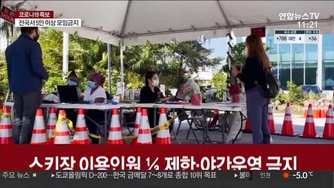美, 새해 첫날 누적 확진 2천만 넘어…17명중 1명꼴