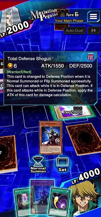 Yu-Gi-Oh! Duel Links - Total Defense Shogun Gameplay (Leo and Luna’s Duel Carnival SR Card Reward)