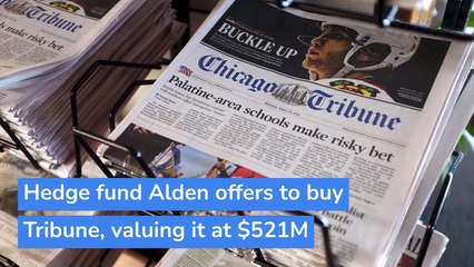 Hedge fund Alden offers to buy Tribune, valuing it at $521M, and other top stories in technology from January 02, 2021.