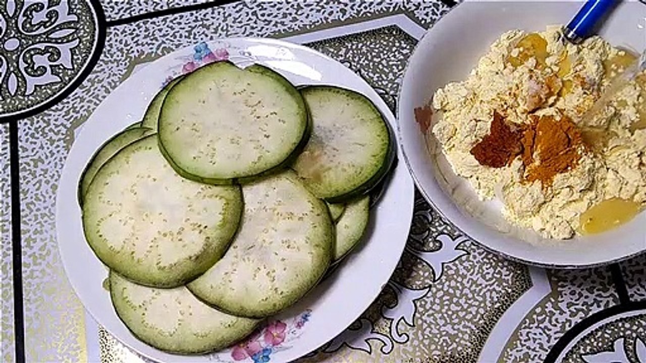 বেগুনি চপ রেসিপি ।  Eggplant chop recipe