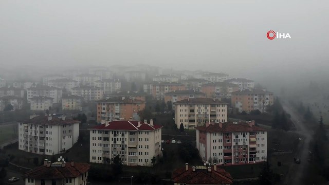 Düzce güne sisle uyandı