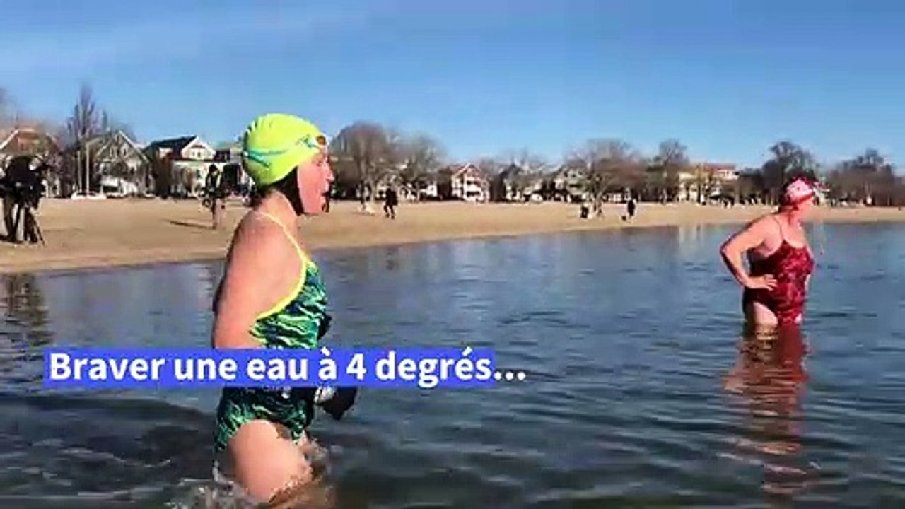 Etats-Unis: baignade glaciale dans le Massachusetts pour accueillir la nouvelle année