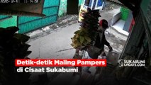 Detik-detik Maling Pampers di Cisaat Sukabumi