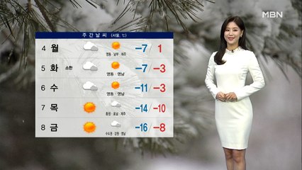 당분간 강추위 지속…내일 아침까지 서해안 눈