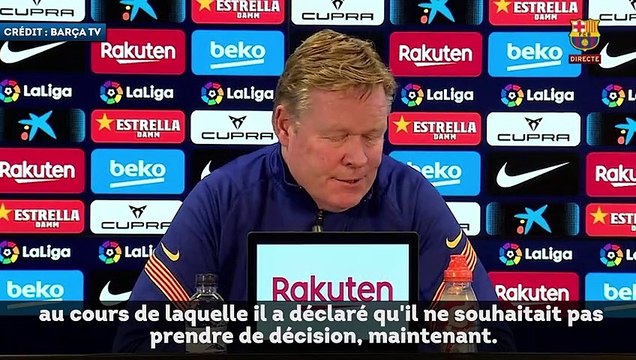 Ronald Koeman respectera la décision de Leo Messi