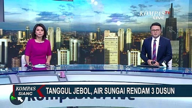 Tanggul Jebol, 3 Dusun Terendam Air Sungai Tuntang di Demak