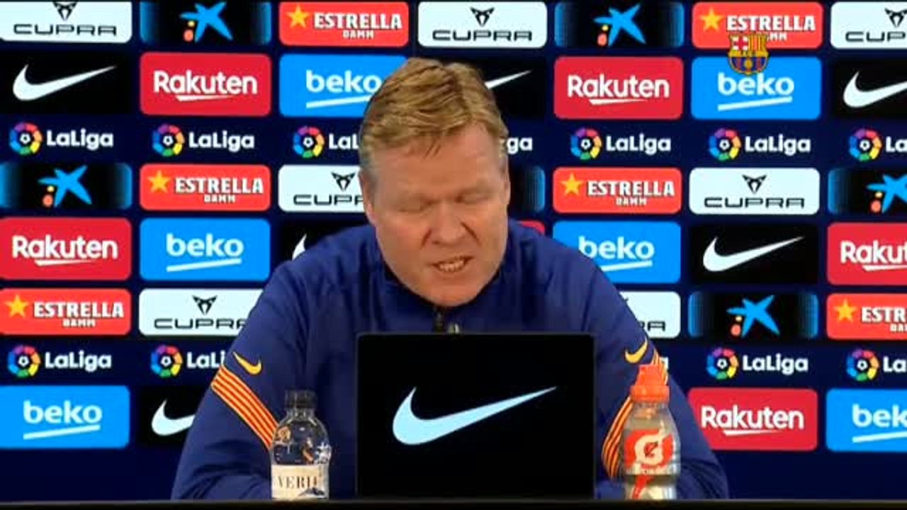 Koeman dice que no hay que estar "nerviosos" por la continuidad de Messi