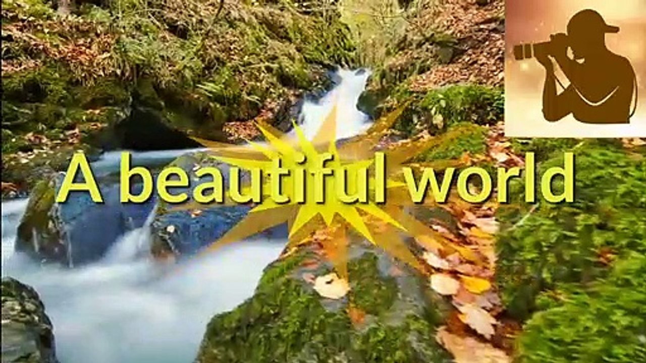 The beautiful waterfall video.
