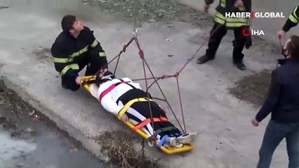 Sulama kanalından gelen 'imdat' sesine koştular