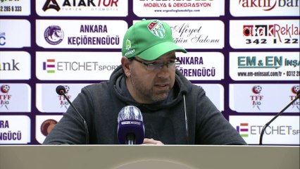 Bursaspor Teknik Sorumlusu Fazlı Tan: 'Oyuncularmızla gurur duyuyoruz'