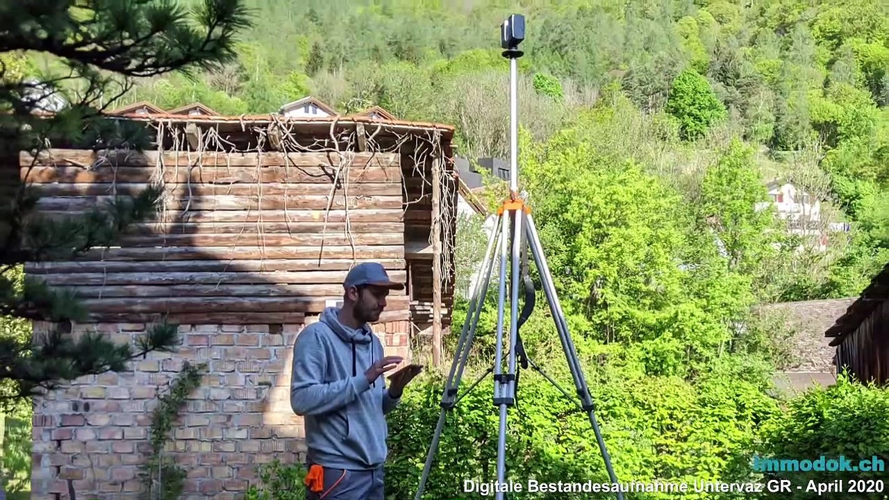 Digitale Gebäudevermessung MFH in Untervaz GR