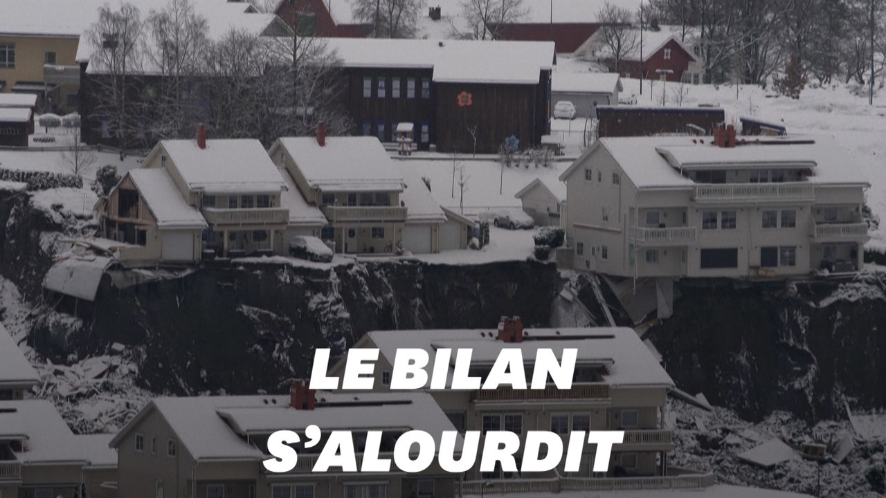 En Norvège, le bilan s'alourdit à 5 morts après le glissement de terrain