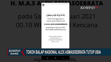 Tokoh Balap Indonesia Alex Asmasoebrata Tutup Usia