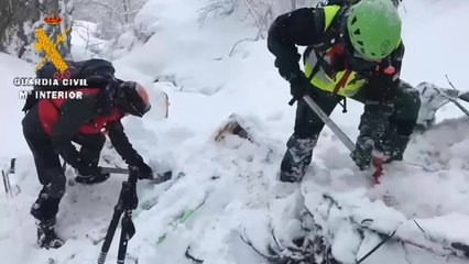 Localizada la maquina fresadora arrastrada por el alud de San Isidro