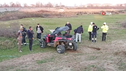 Sürücüsünü kontrolünden çıkan ATV takla attı: 1 yaralı