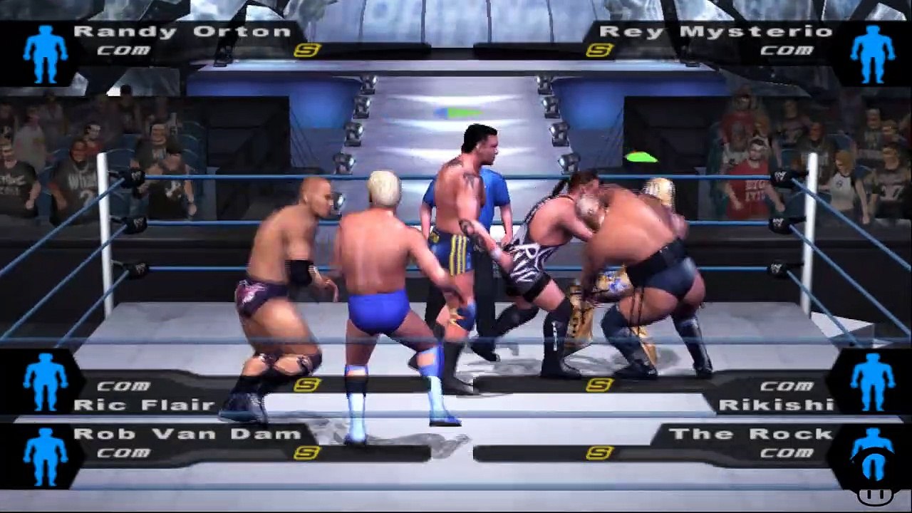 Here Comes the Pain Randy Orton vs Rey Mysterio vs Ric Flair vs Rikishi vs  Rob Van Dam vs The Rock - 동영상 Dailymotion