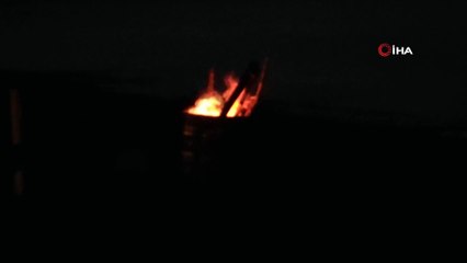 Ateş yakıp eğlenen gruba polis baskını