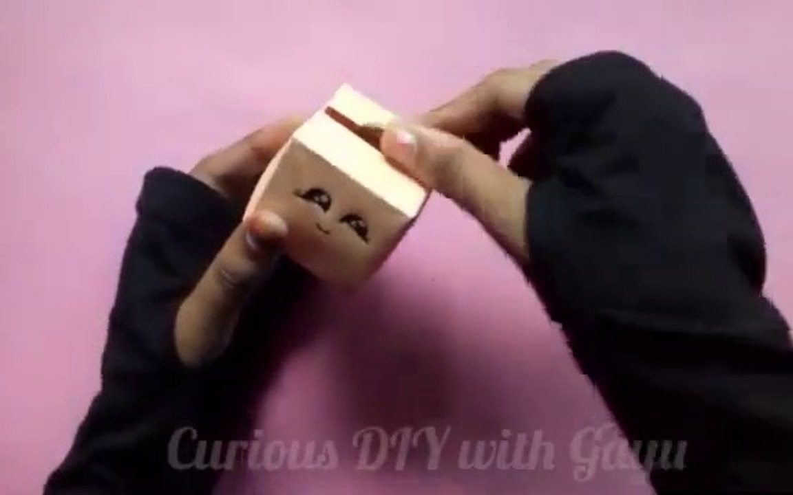 How to make Money Bank with Paper- Cute Money Bank- Origami Money Bank- DIY Curious DIY with Gayu