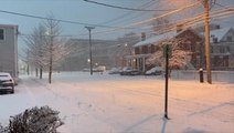 A snow-covered Plattsburgh