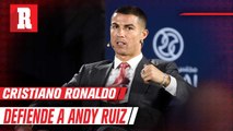 Cristiano Ronaldo defendió a Andy Ruiz de las críticas que recibe por su físico