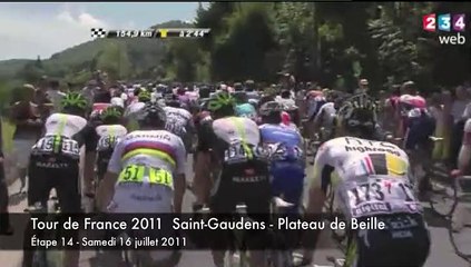 vue aérienne de la sculpture de la vierge de Miègecoste à Aspet