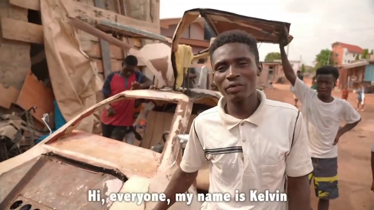 HE BUILT THIS CAR for $200 w_ Scrap Metal (GHANA)